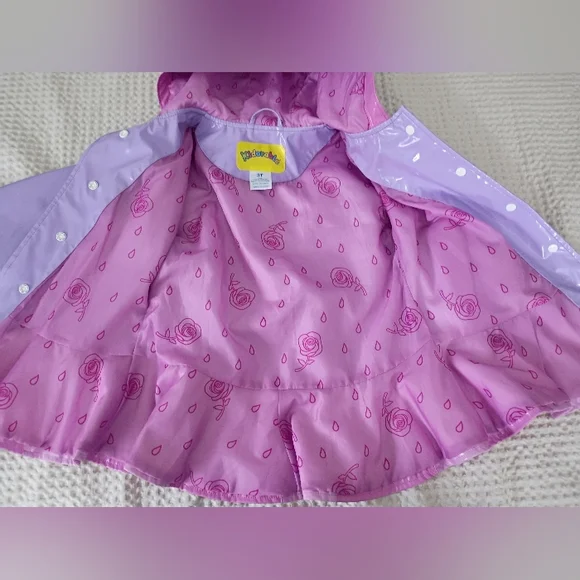 Kidorable Purple and Pink Ballerina Raincoat - Picture 9 of 10